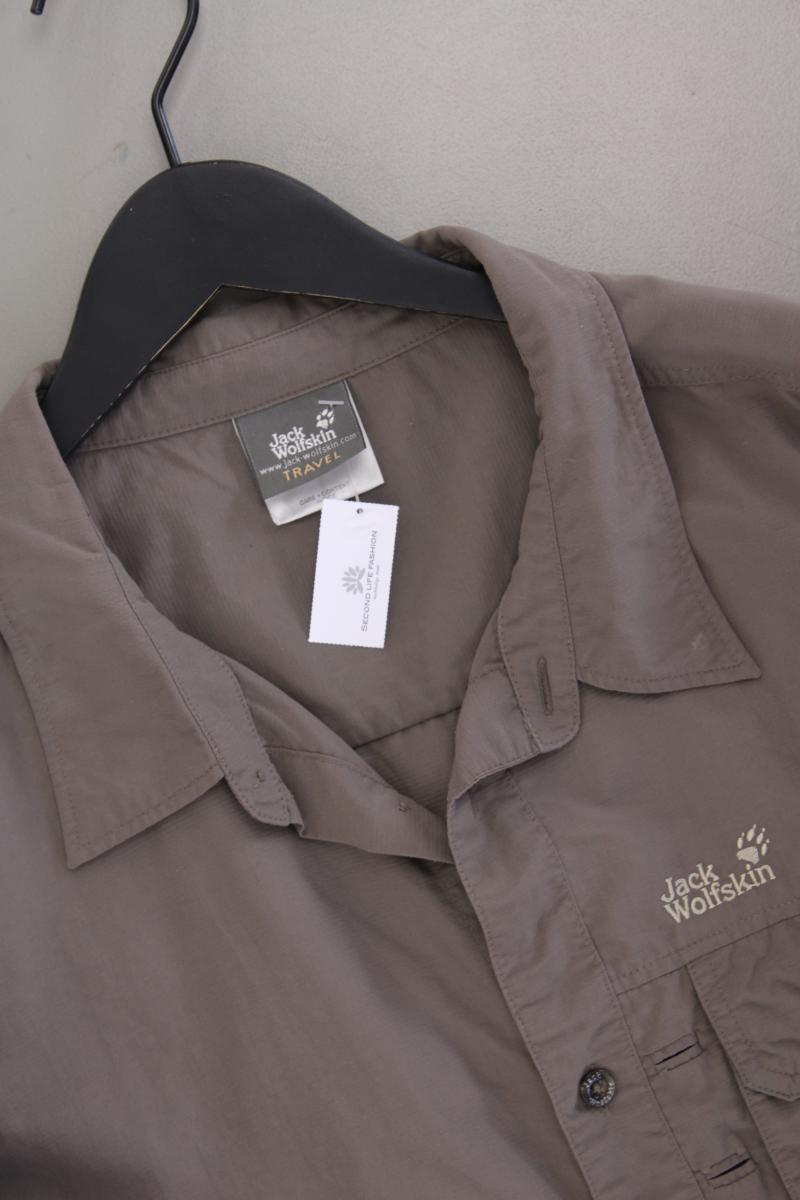 Jack Wolfskin Langarmhemd für Herren Gr. XL grau aus Polyester