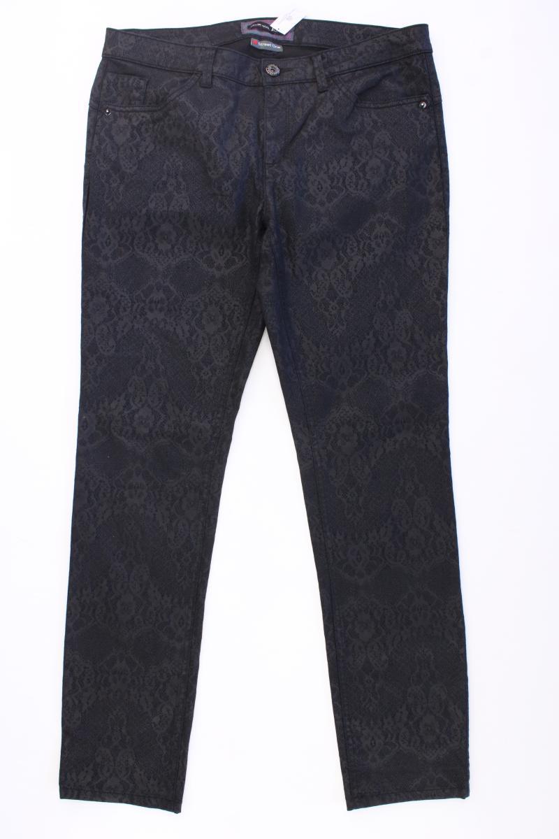 Street One Hose Gr. 42/L32 schwarz aus Baumwolle