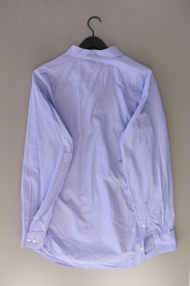 Mc Earl Langarmhemd für Herren Gr. XL gestreift blau aus Baumwolle