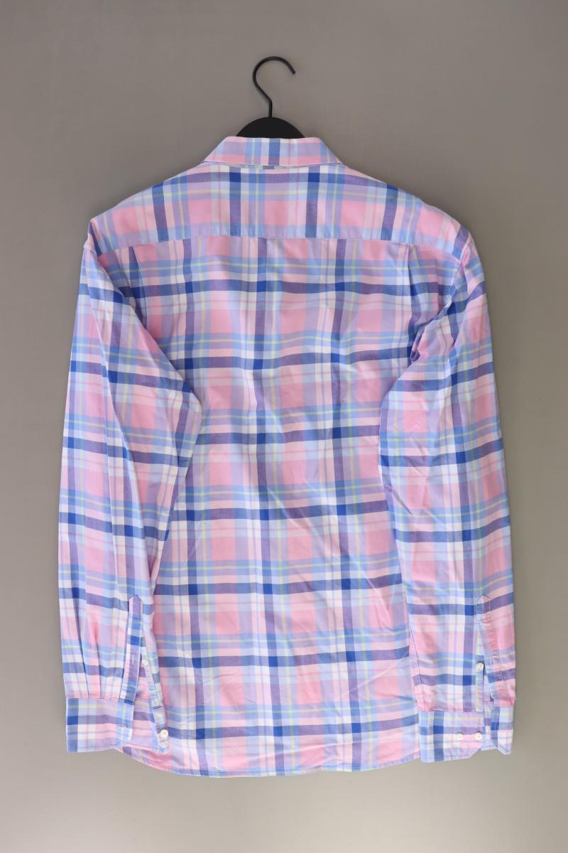 Andrew James Karohemd für Herren Gr. XL kariert Langarm rosa aus Baumwolle