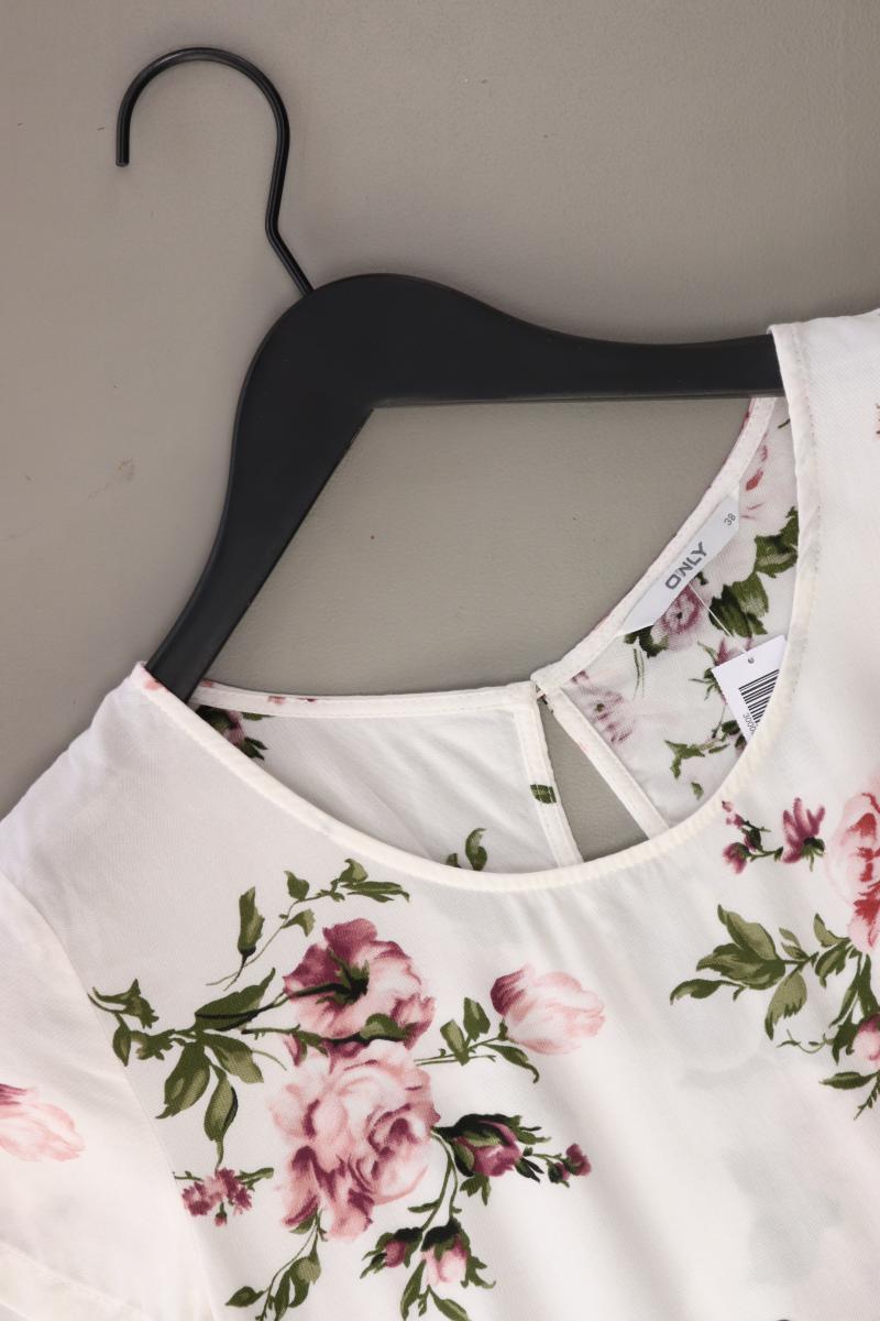 Only Kurzarmbluse Gr. 38 mit Blumenmuster mehrfarbig