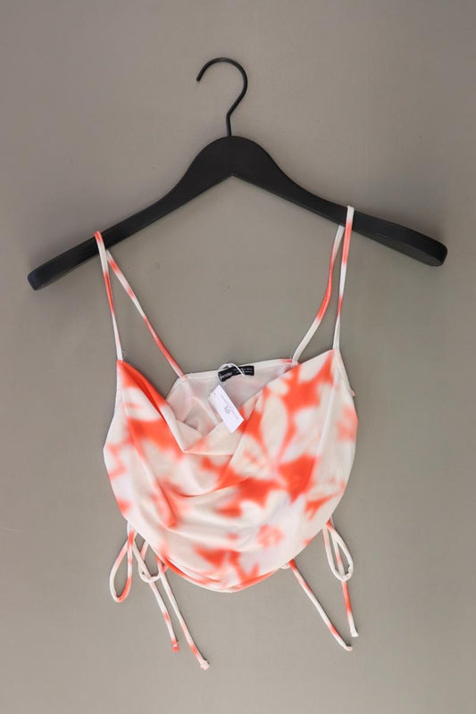Bershka Crop Top Gr. XS mit Batikmuster neu mit Etikett orange aus Polyester