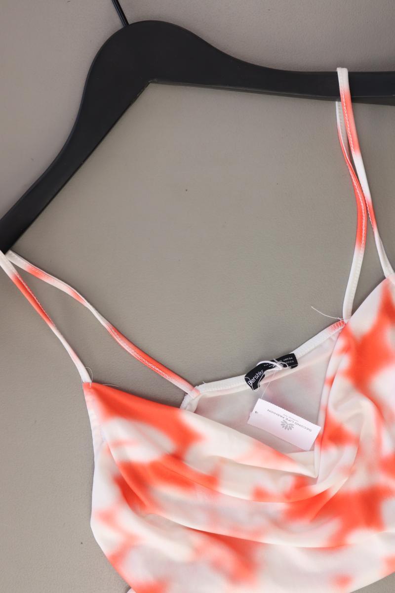 Bershka Crop Top Gr. XS mit Batikmuster neu mit Etikett orange aus Polyester