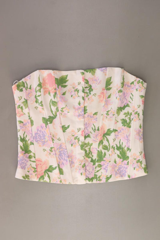Zara Bandeautop Gr. M mit Blumenmuster rosa aus Polyester