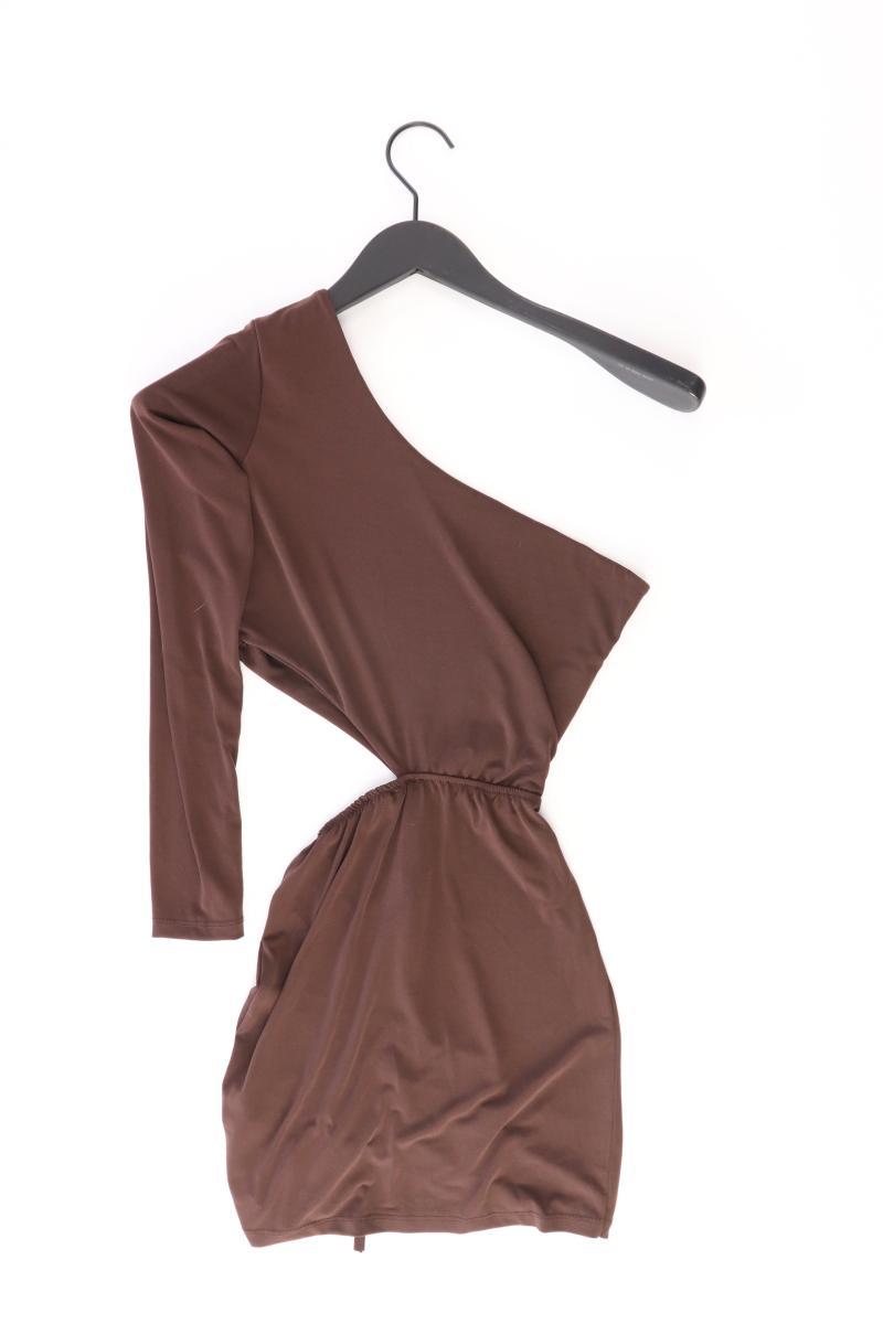 Defact Schlauchkleid mit Cut Outs Gr. M 3/4 Ärmel braun aus Polyester