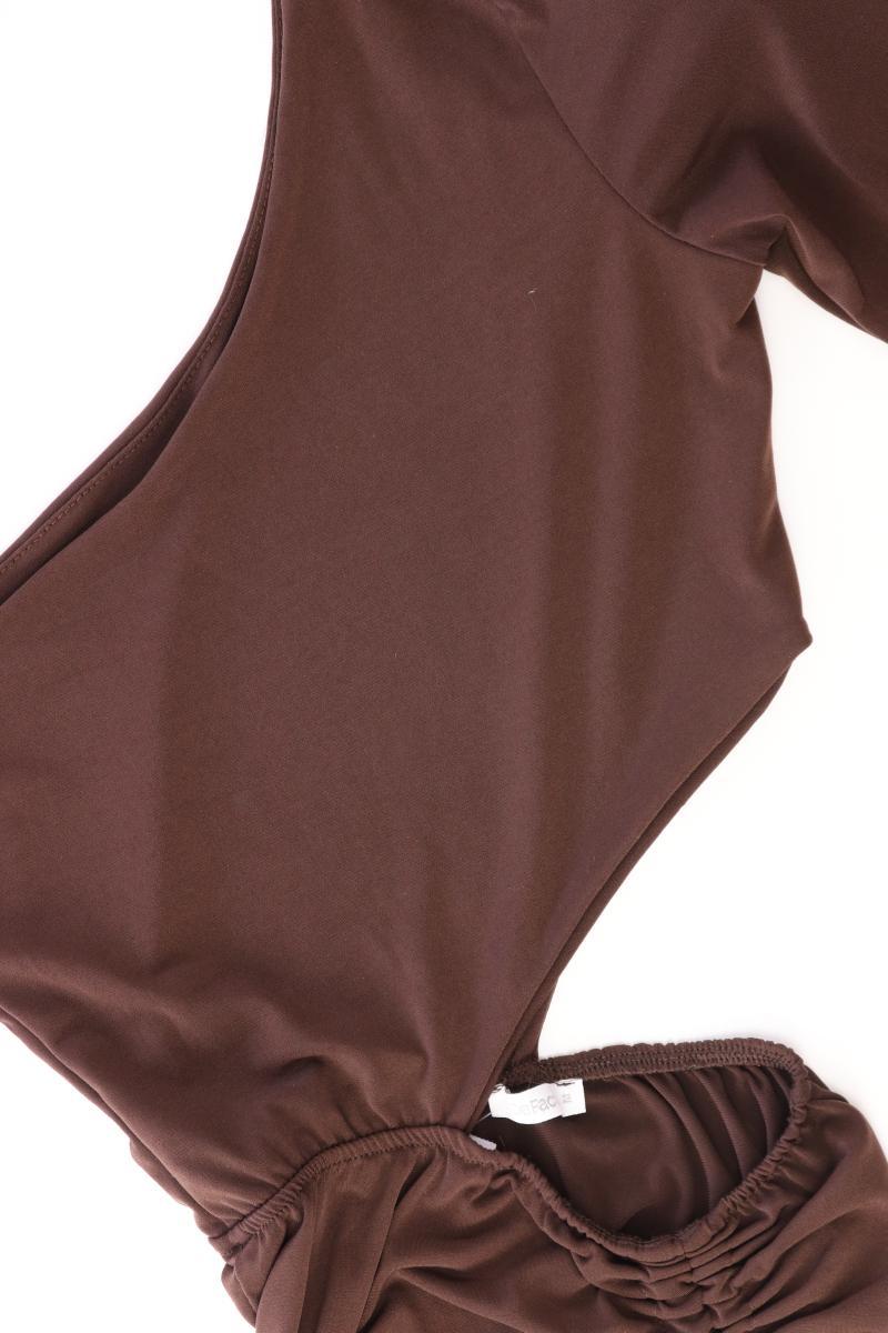 Defact Schlauchkleid mit Cut Outs Gr. M 3/4 Ärmel braun aus Polyester