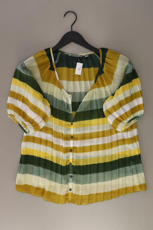 Sandwich_ Kurzarmbluse Gr. 36 gestreift gelb aus Polyester