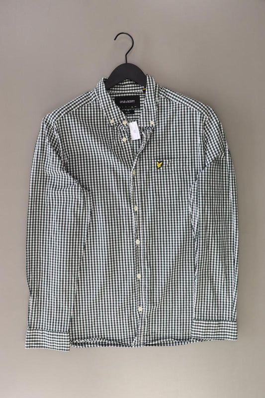 Lyle & Scott Karohemd für Herren Gr. XL kariert Langarm grün aus Baumwolle