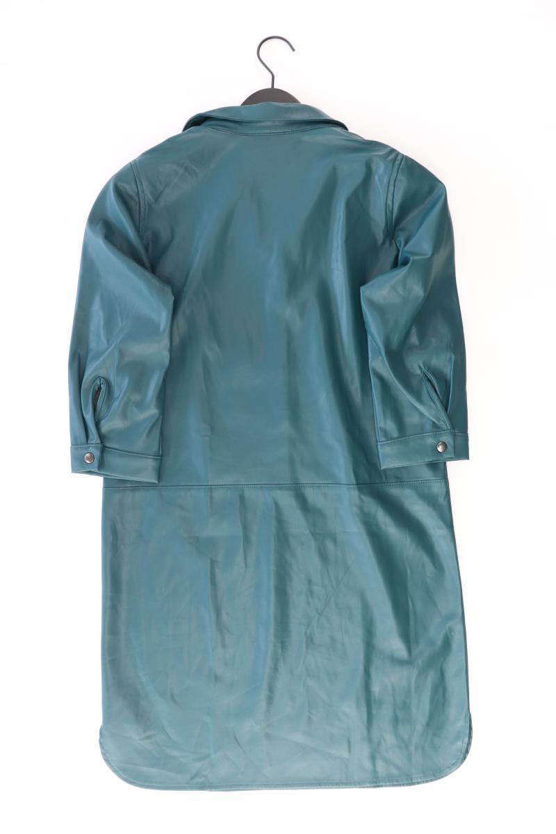 création L Kunstlederkleid Gr. 38 3/4 Ärmel blau