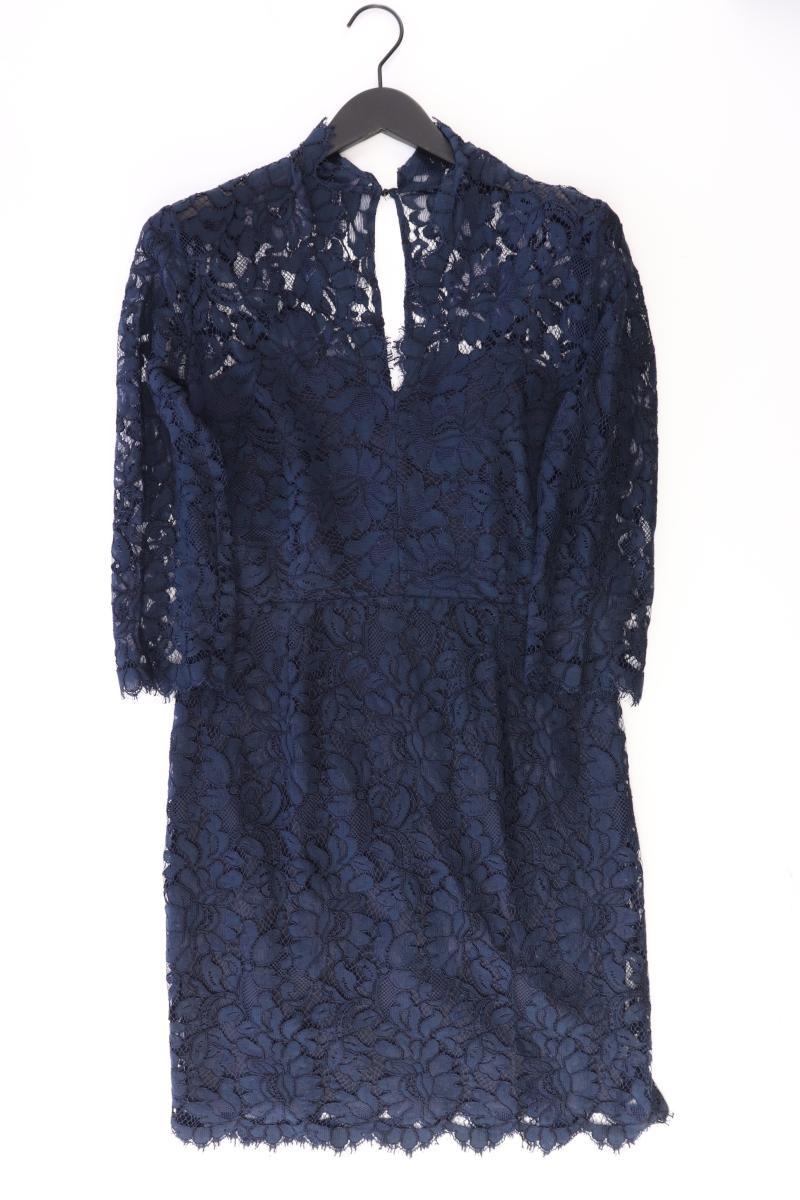 Set Spitzenkleid Gr. 40 3/4 Ärmel blau aus Viskose