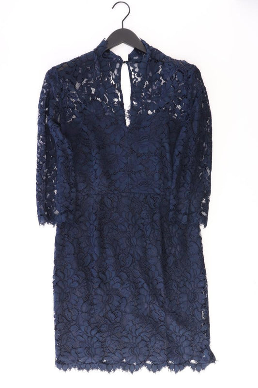 Set Spitzenkleid Gr. 40 3/4 Ärmel blau aus Viskose