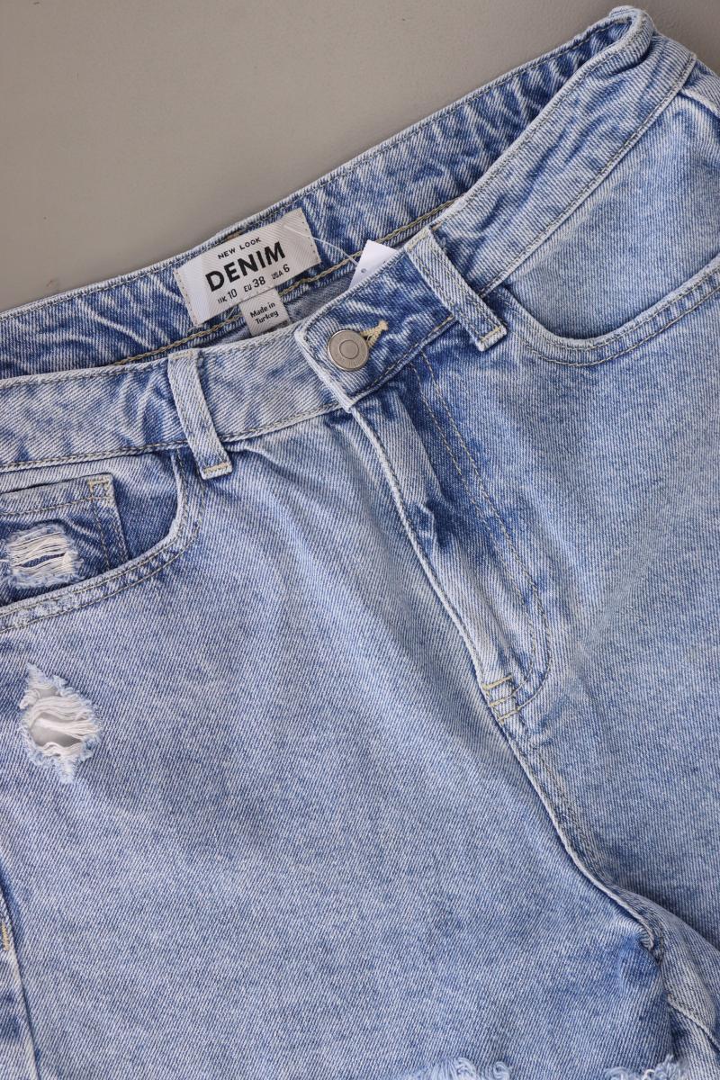 New Look Jeansshorts Gr. 38 blau aus Baumwolle