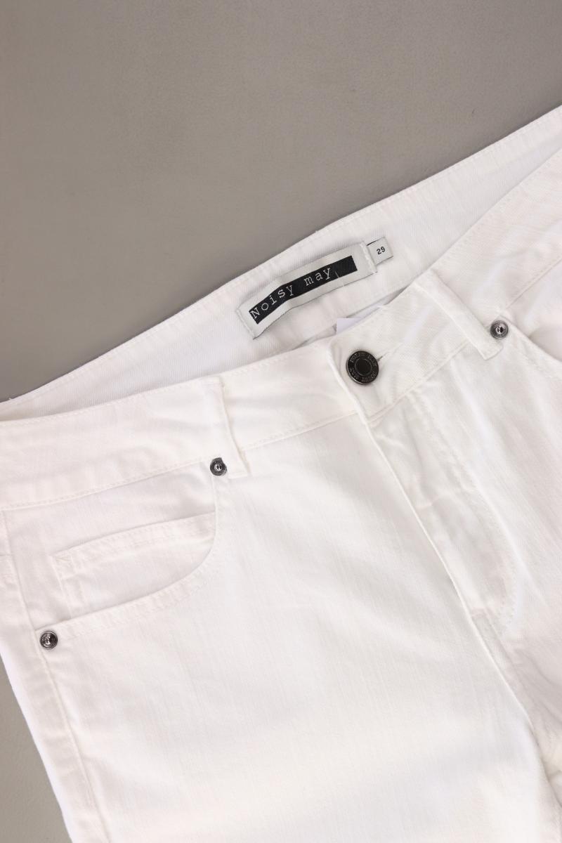 Noisy May Straight Jeans Gr. W29 weiß aus Baumwolle