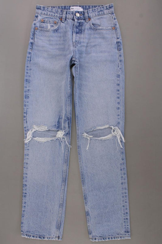 Zara Straight Jeans Gr. 36 blau