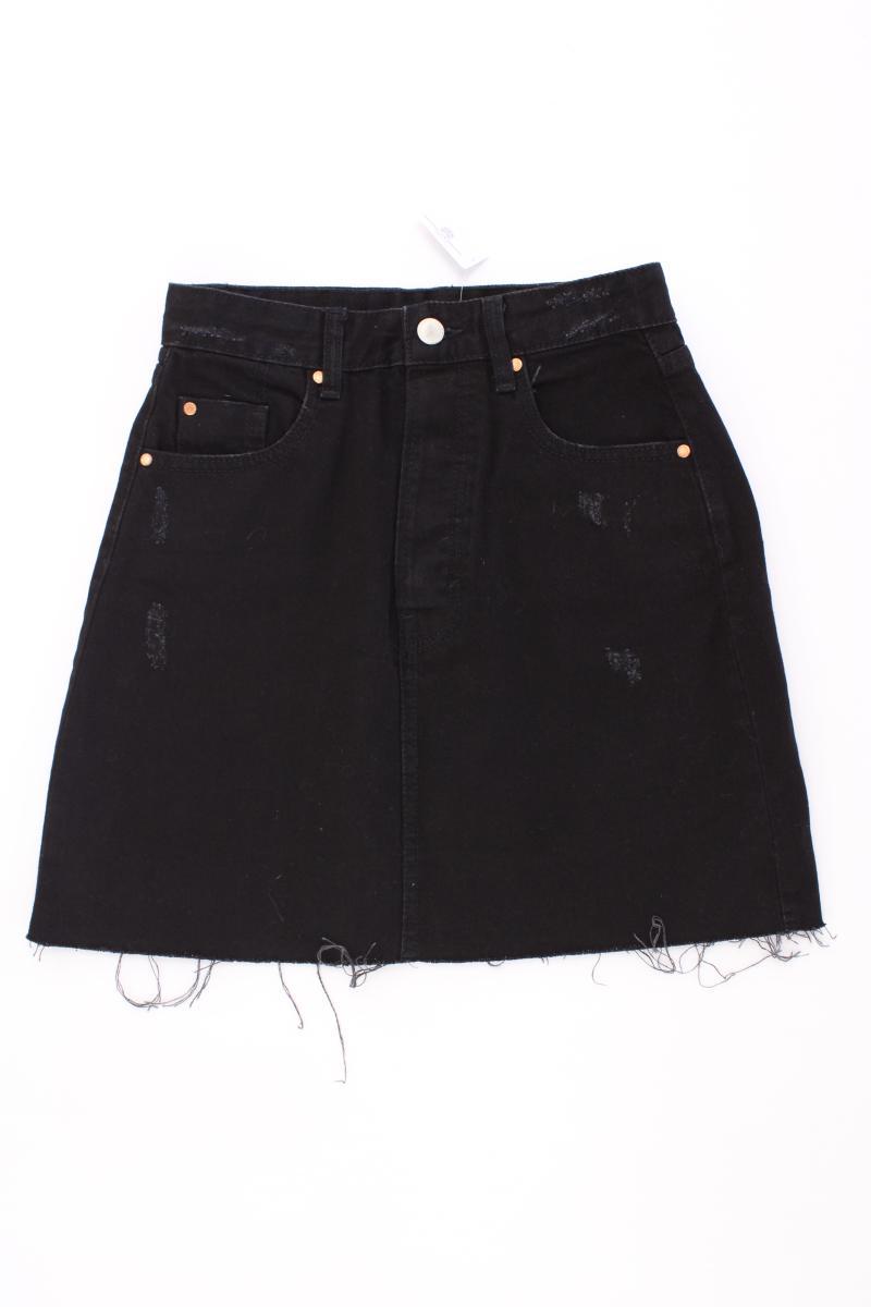 Stradivarius Jeansrock Gr. 34 schwarz