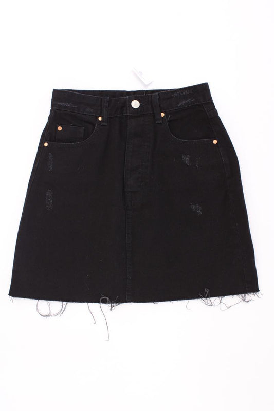 Stradivarius Jeansrock Gr. 34 schwarz