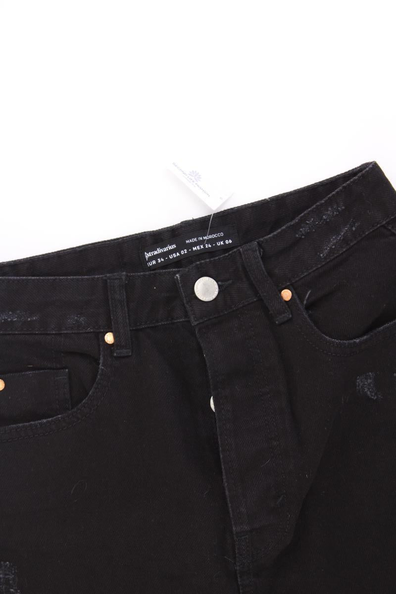 Stradivarius Jeansrock Gr. 34 schwarz