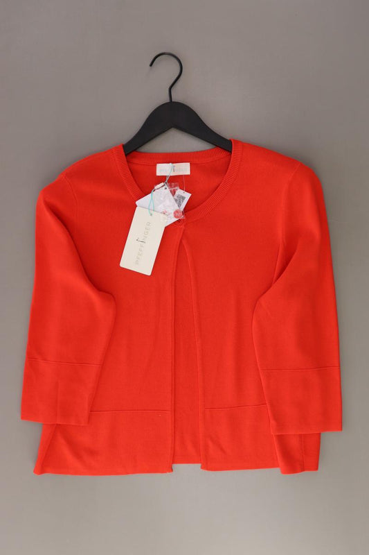 Pfeffinger Strickjacke Gr. 44 neu mit Etikett 3/4 Ärmel orange aus Viskose