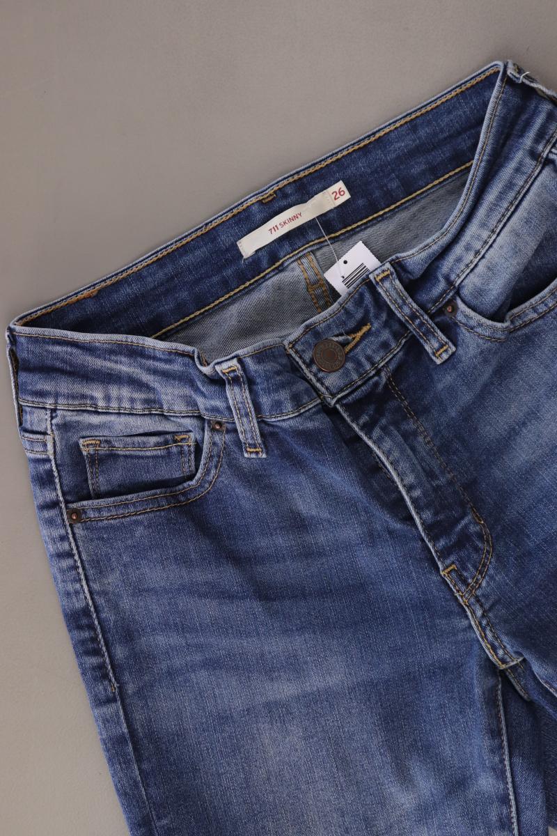 Levi's Skinny Jeans Gr. W26/L30 blau aus Baumwolle
