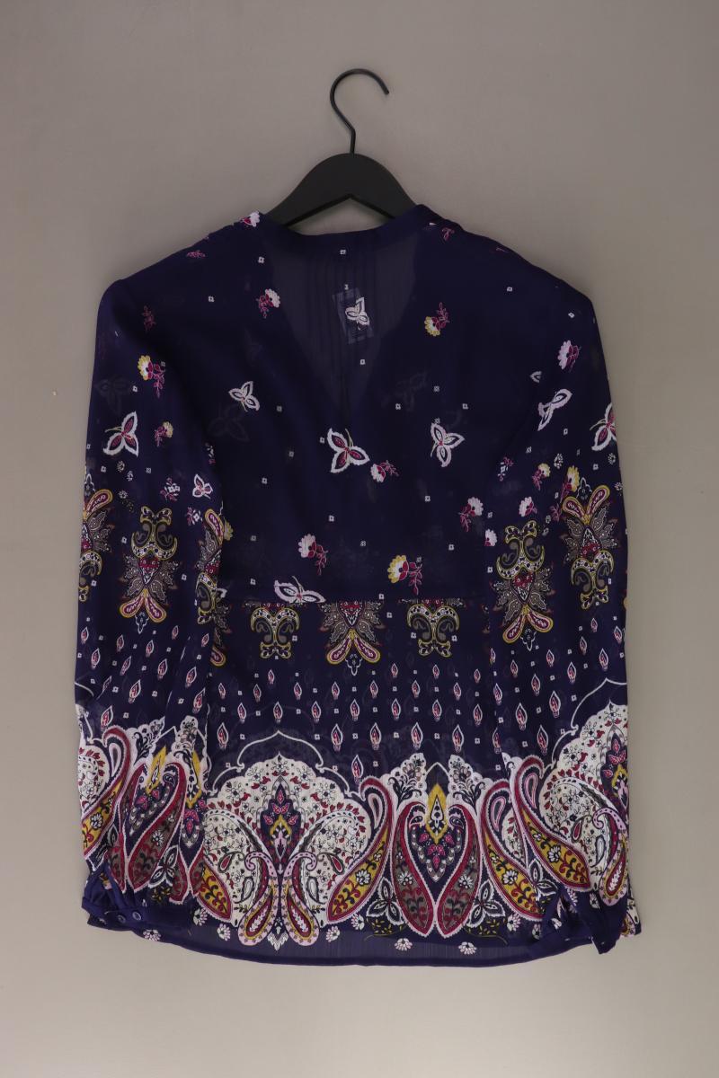 Esprit Collection Langarmbluse Gr. 36 mit Paisleymuster blau aus Polyester