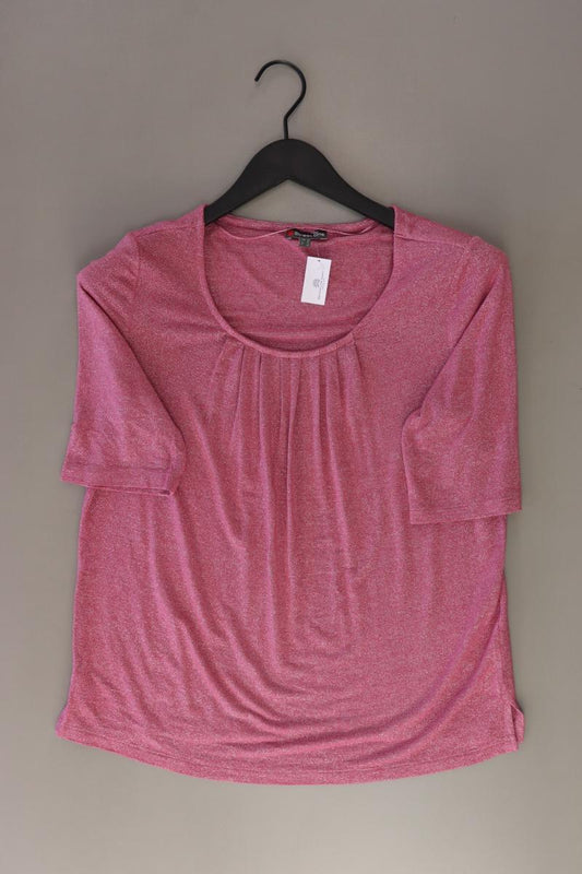 Street One T-Shirt Gr. 38 Kurzarm mit Glitzer rosa aus Viskose
