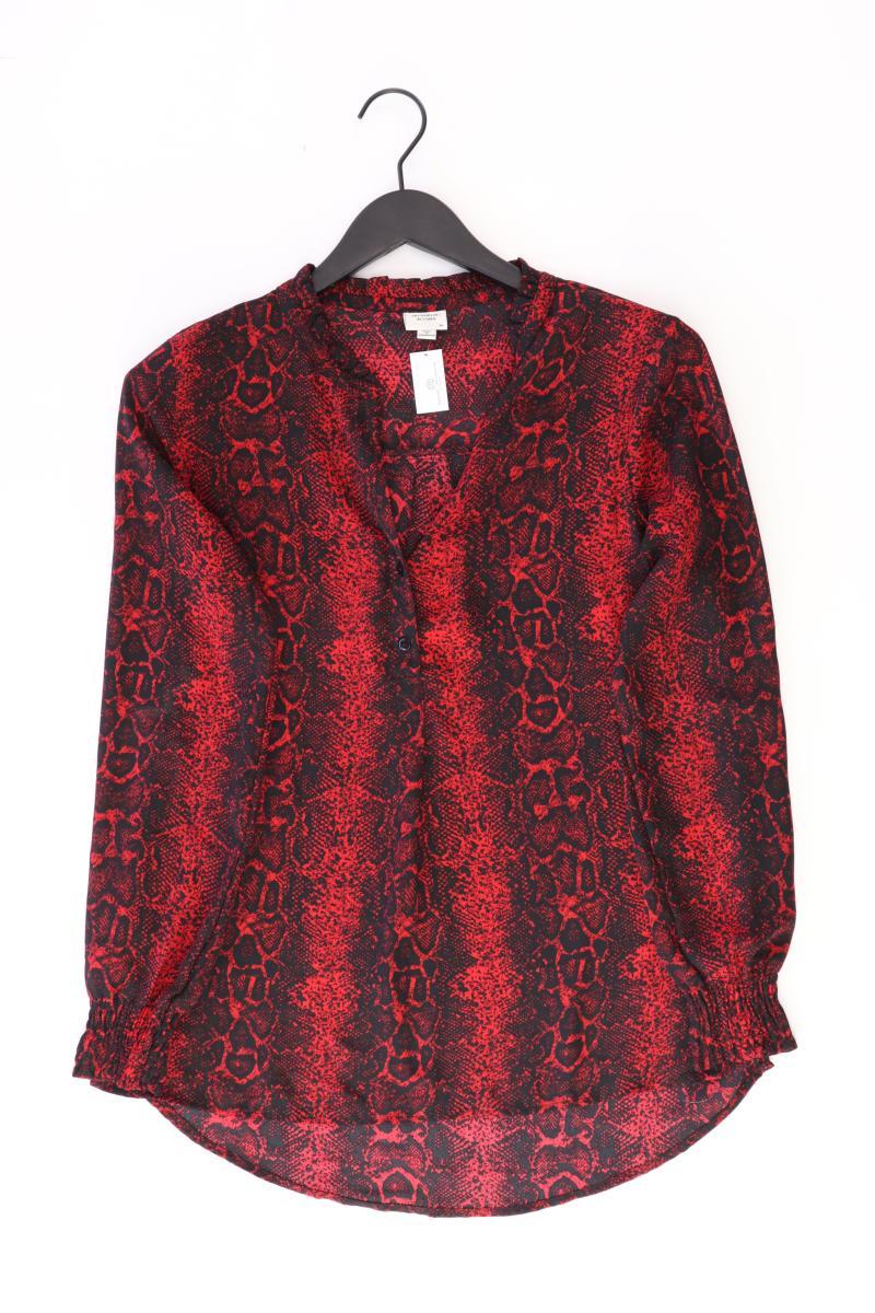 Jacqueline de Yong Langarmbluse Gr. 36 mit Tierdruck rot aus Polyester