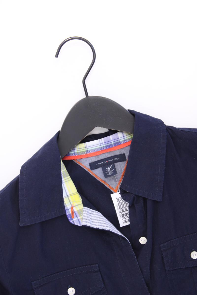 Tommy Hilfiger Langarmbluse Gr. S blau aus Baumwolle