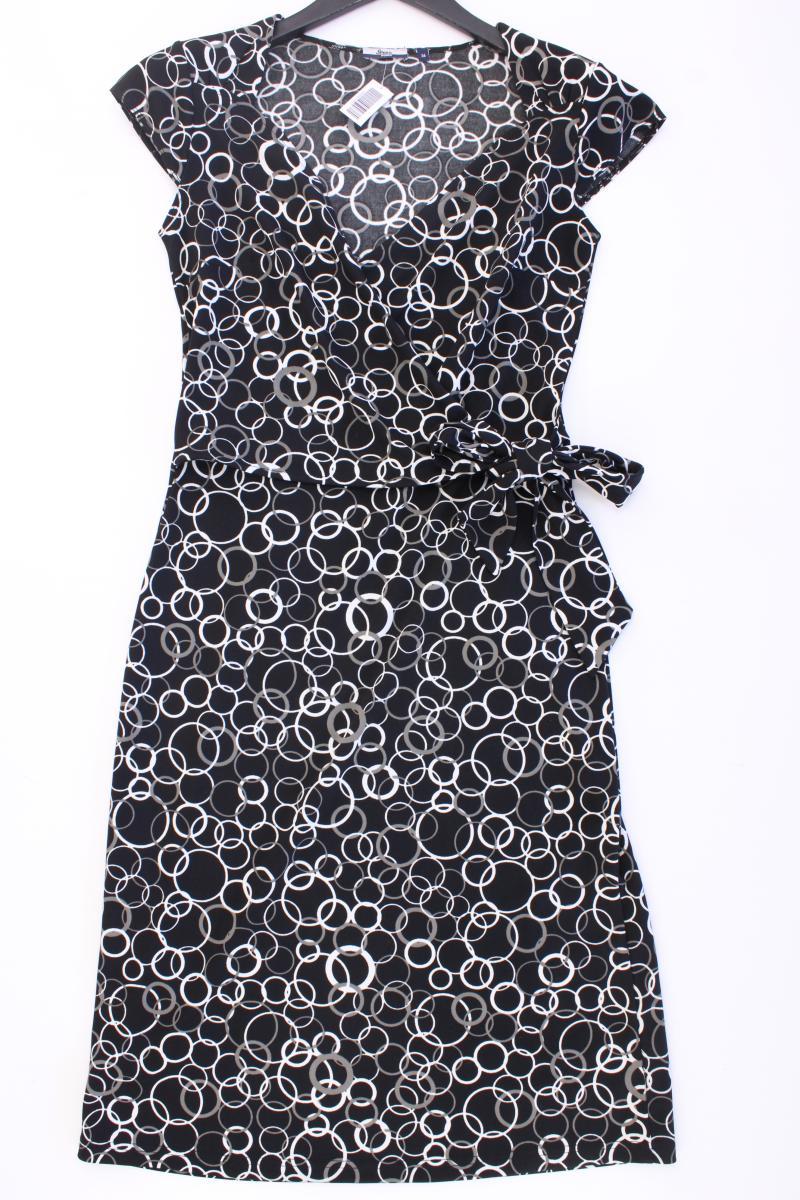 Strauss Wickelkleid Gr. 36 Kurzarm blau aus Polyester