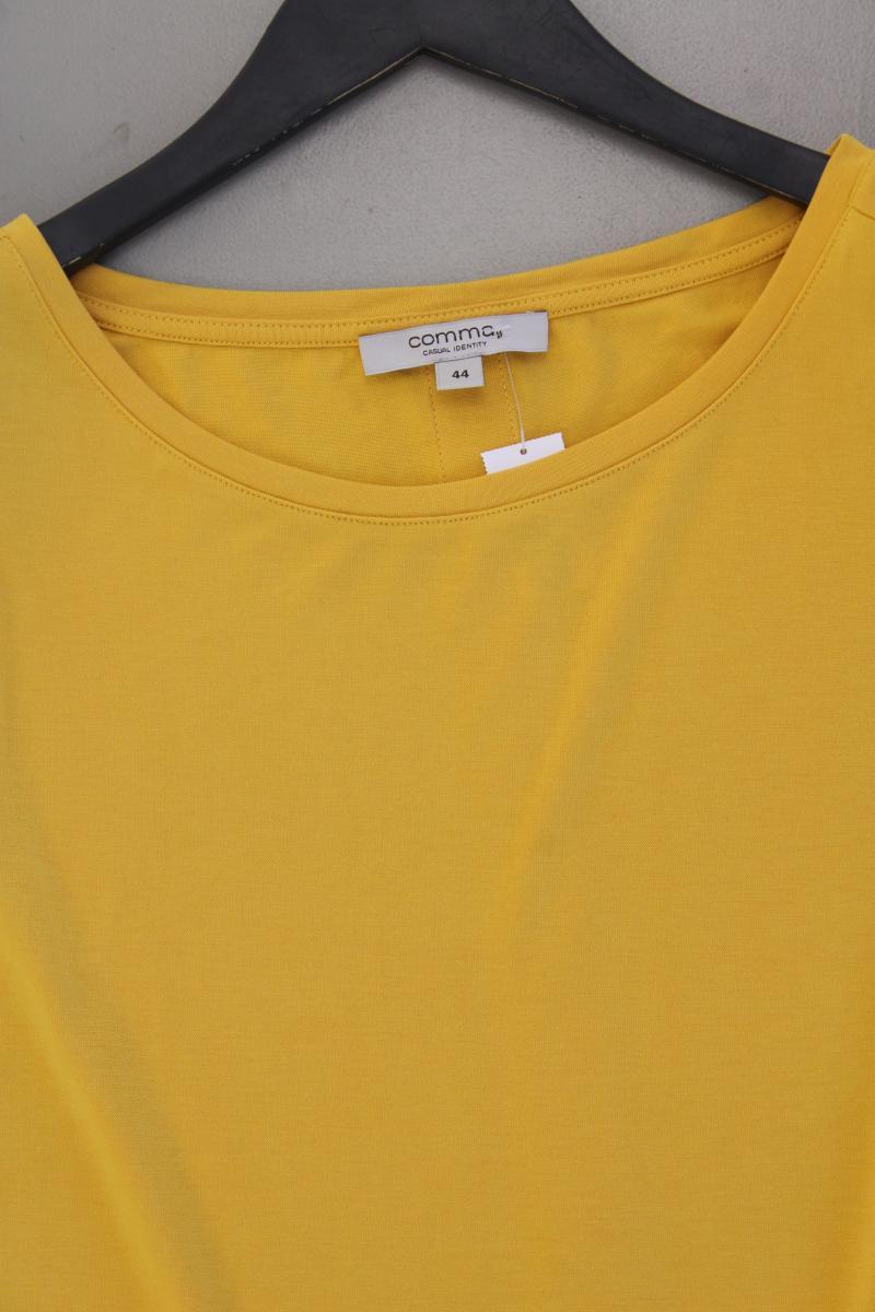 comma, T-Shirt Gr. 44 Kurzarm gelb aus Modal