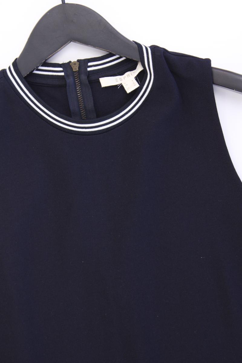 Esprit Etuikleid Gr. S neuwertig Ärmellos blau aus Viskose