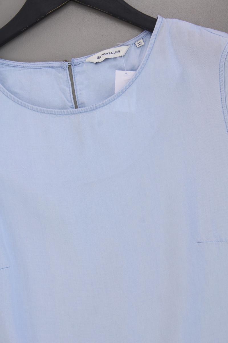 Tom Tailor Kurzarmkleid Gr. 38 blau aus Lyocell