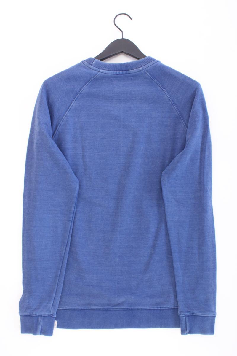 Mustang Langarmpullover für Herren Gr. L blau aus Baumwolle