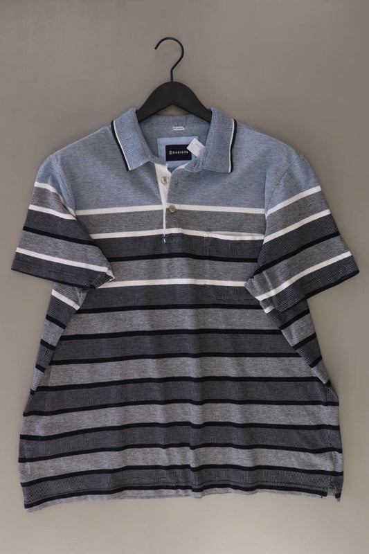 Babista Poloshirt für Herren Gr. 58 gestreift Kurzarm blau aus Baumwolle