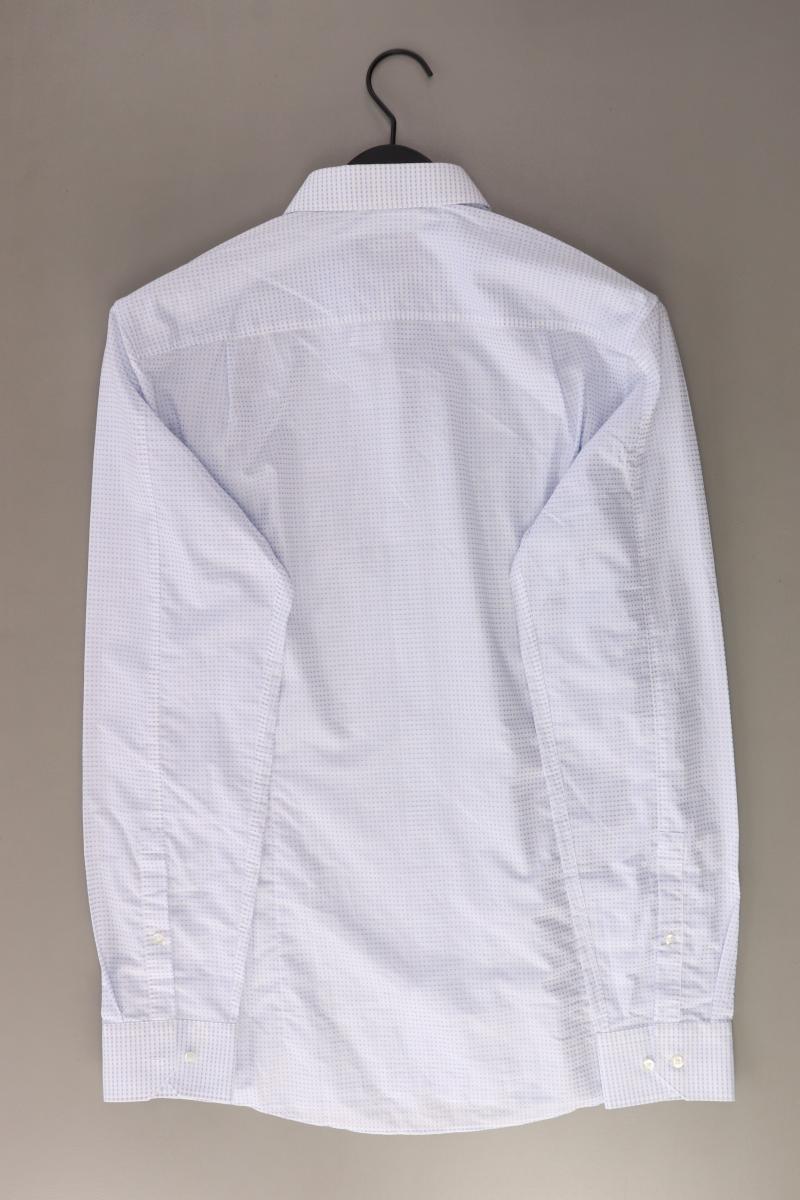 Hugo Boss Langarmhemd für Herren Gr. Hemdgröße 40 blau aus Baumwolle