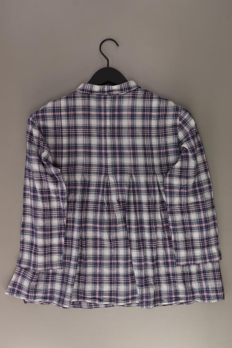 Esprit Karobluse Gr. 38 kariert 3/4 Ärmel lila aus Baumwolle