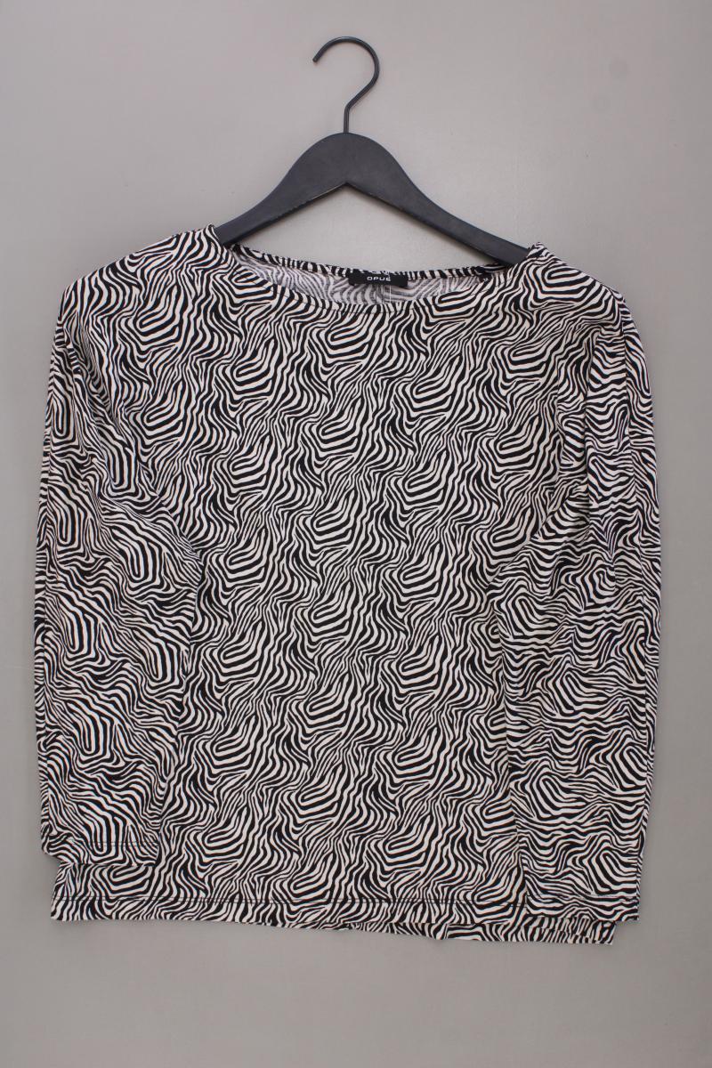 Opus Longsleeve-Shirt Gr. 38 mit Tierdruck Langarm grau