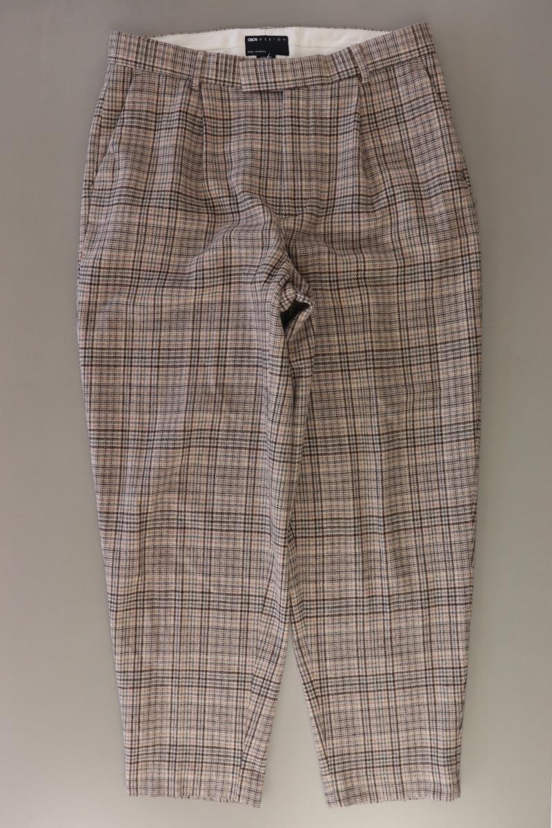 Asos Hose Gr. W34/L32 kariert braun aus Polyester