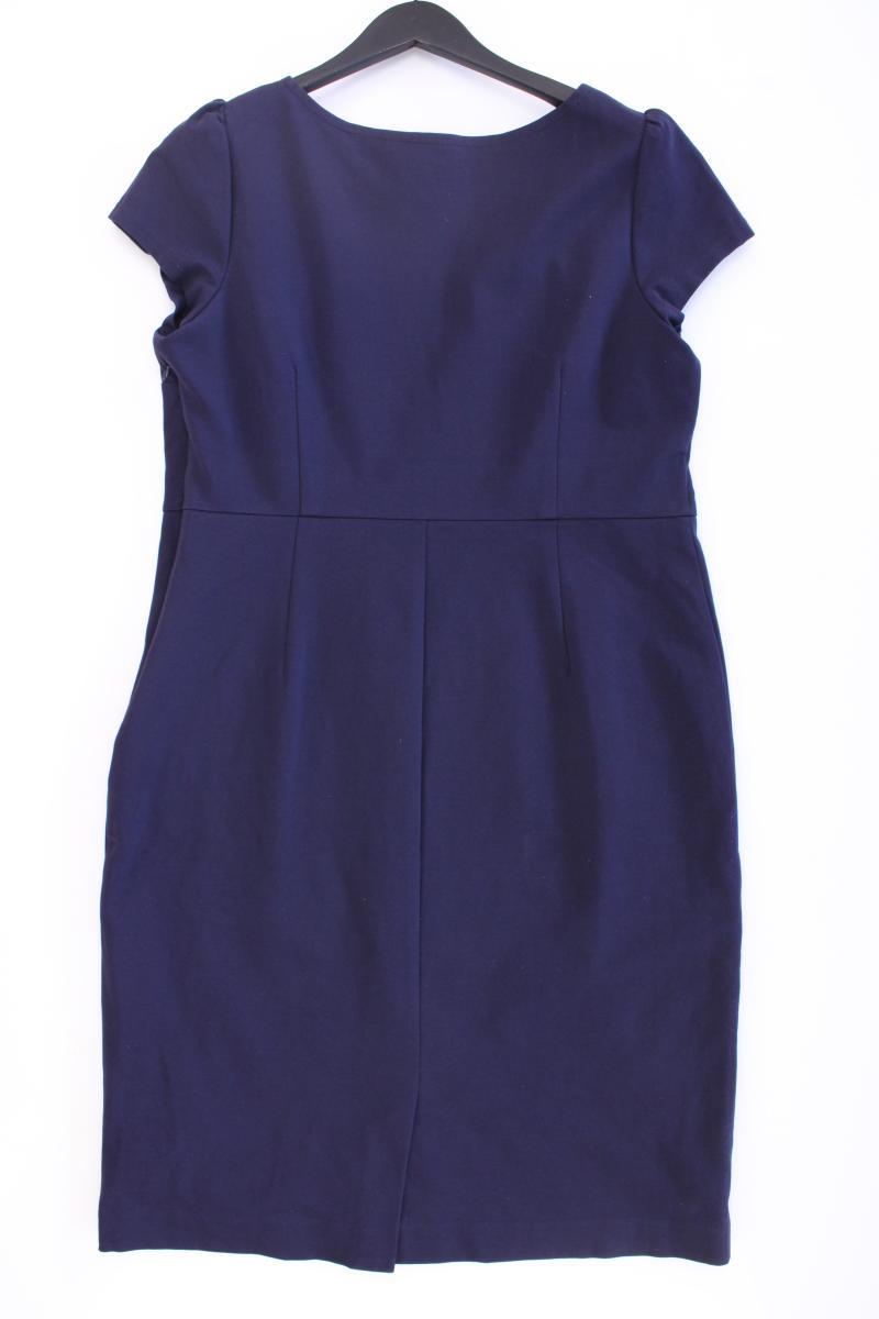 Boden Bleistiftkleid Gr. 44 Kurzarm blau aus Baumwolle