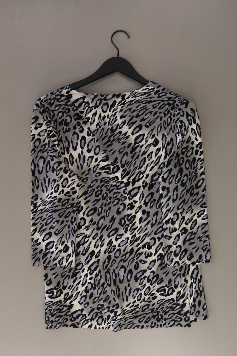 Couture Line Regular Bluse Gr. 44 mit Tierdruck 3/4 Ärmel grau aus Polyester
