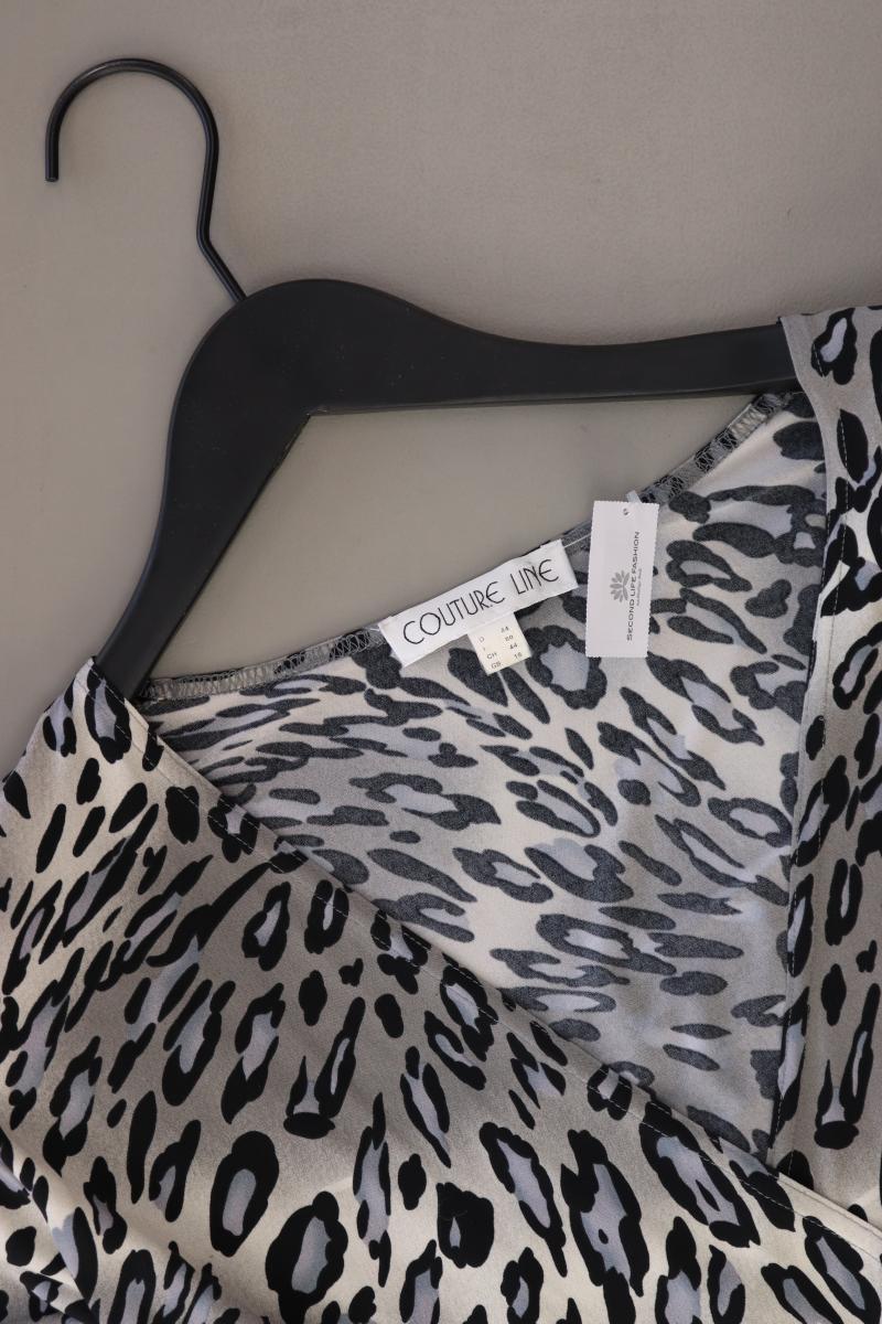 Couture Line Regular Bluse Gr. 44 mit Tierdruck 3/4 Ärmel grau aus Polyester