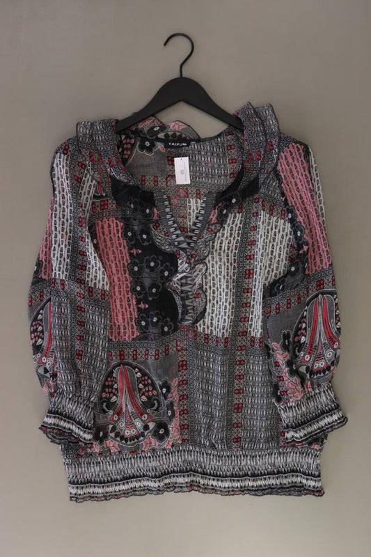 Taifun Regular Bluse Gr. XL 3/4 Ärmel grau aus Polyester