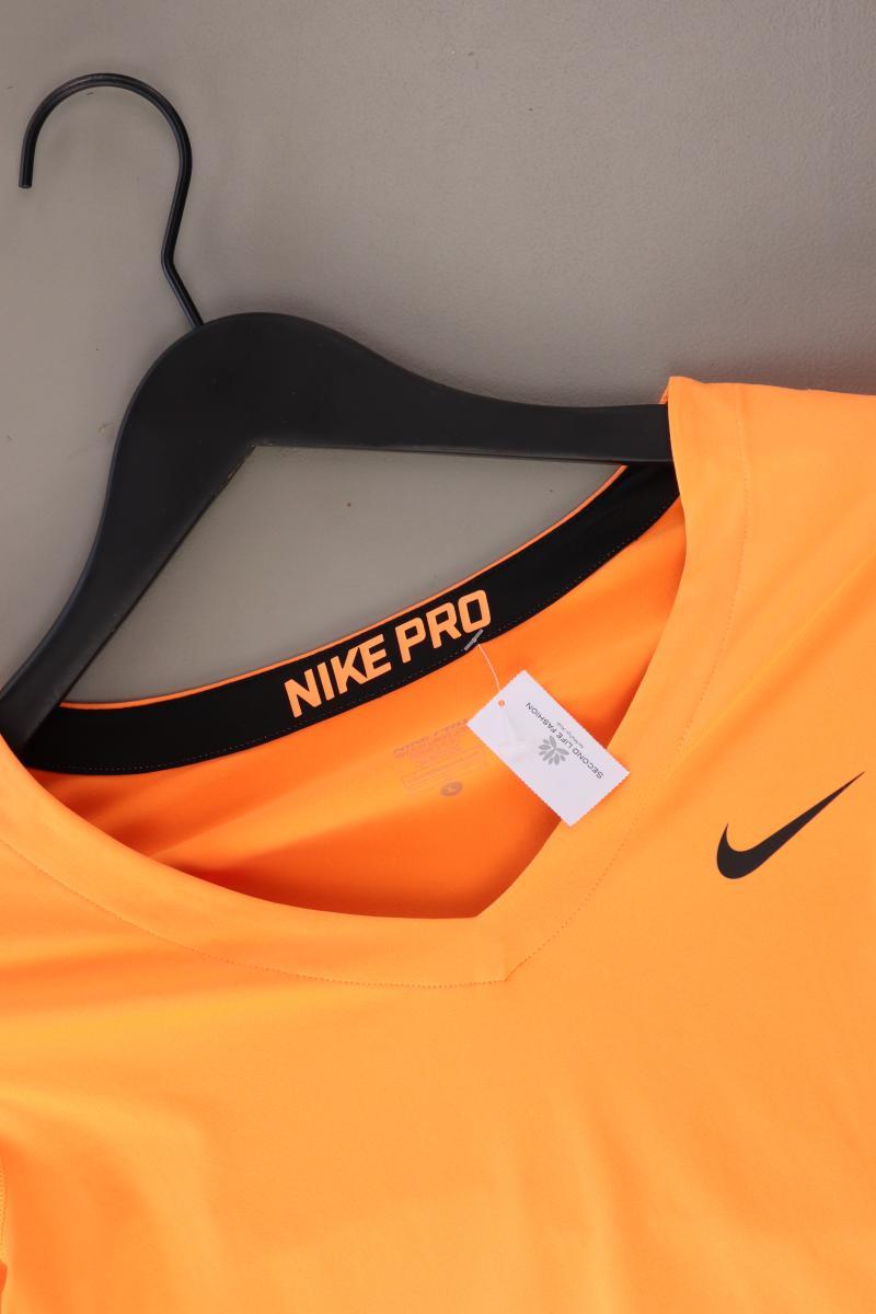 Nike Sportshirt Gr. L Kurzarm orange aus Polyester