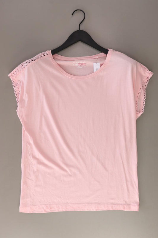 s.Oliver T-Shirt Gr. 40 Kurzarm rosa aus Baumwolle