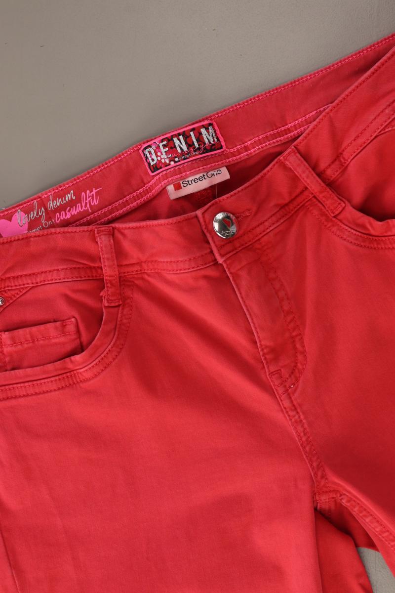 Street One Five-Pocket-Hose Gr. W31/L22 rot aus Baumwolle