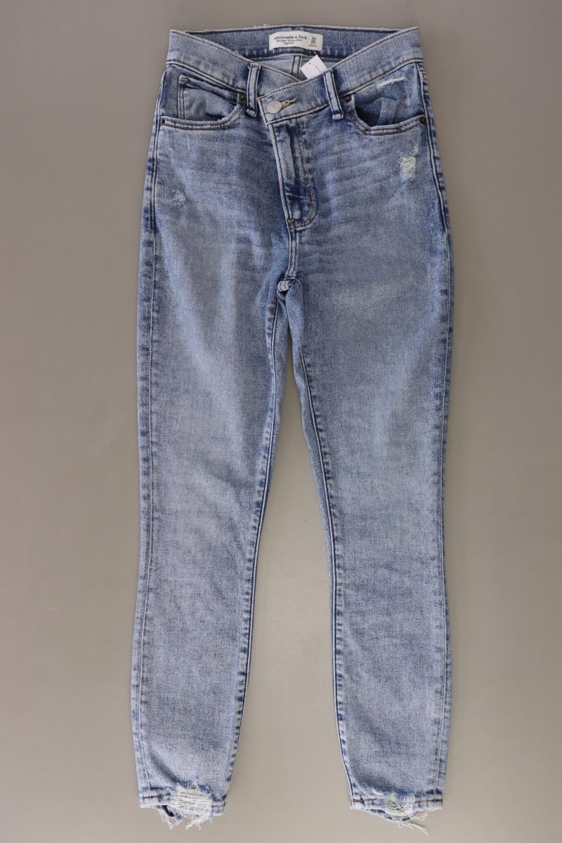 Abercrombie & Fitch Skinny Jeans Gr. 24 blau aus Baumwolle