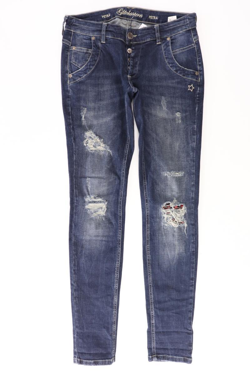 Glücksstern Straight Jeans Gr. W28/L30 Modell Petra blau aus Baumwolle