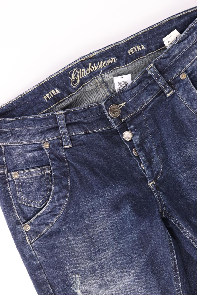 Glücksstern Straight Jeans Gr. W28/L30 Modell Petra blau aus Baumwolle