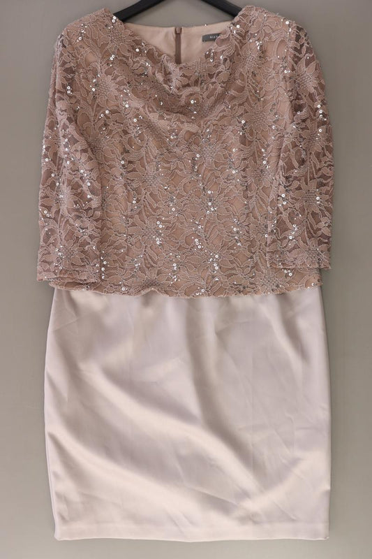 Marie Noir Abendkleid Gr. 42 neuwertig 3/4 Ärmel creme aus Polyester