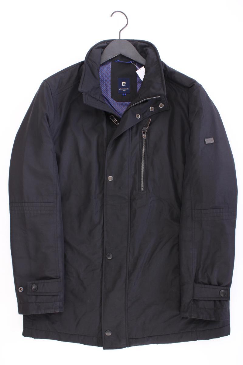 Pierre Cardin Lange Jacke für Herren Gr. 50 schwarz aus Polyester