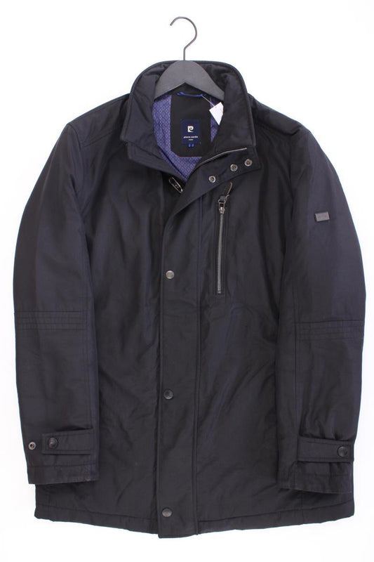 Pierre Cardin Lange Jacke für Herren Gr. 50 schwarz aus Polyester